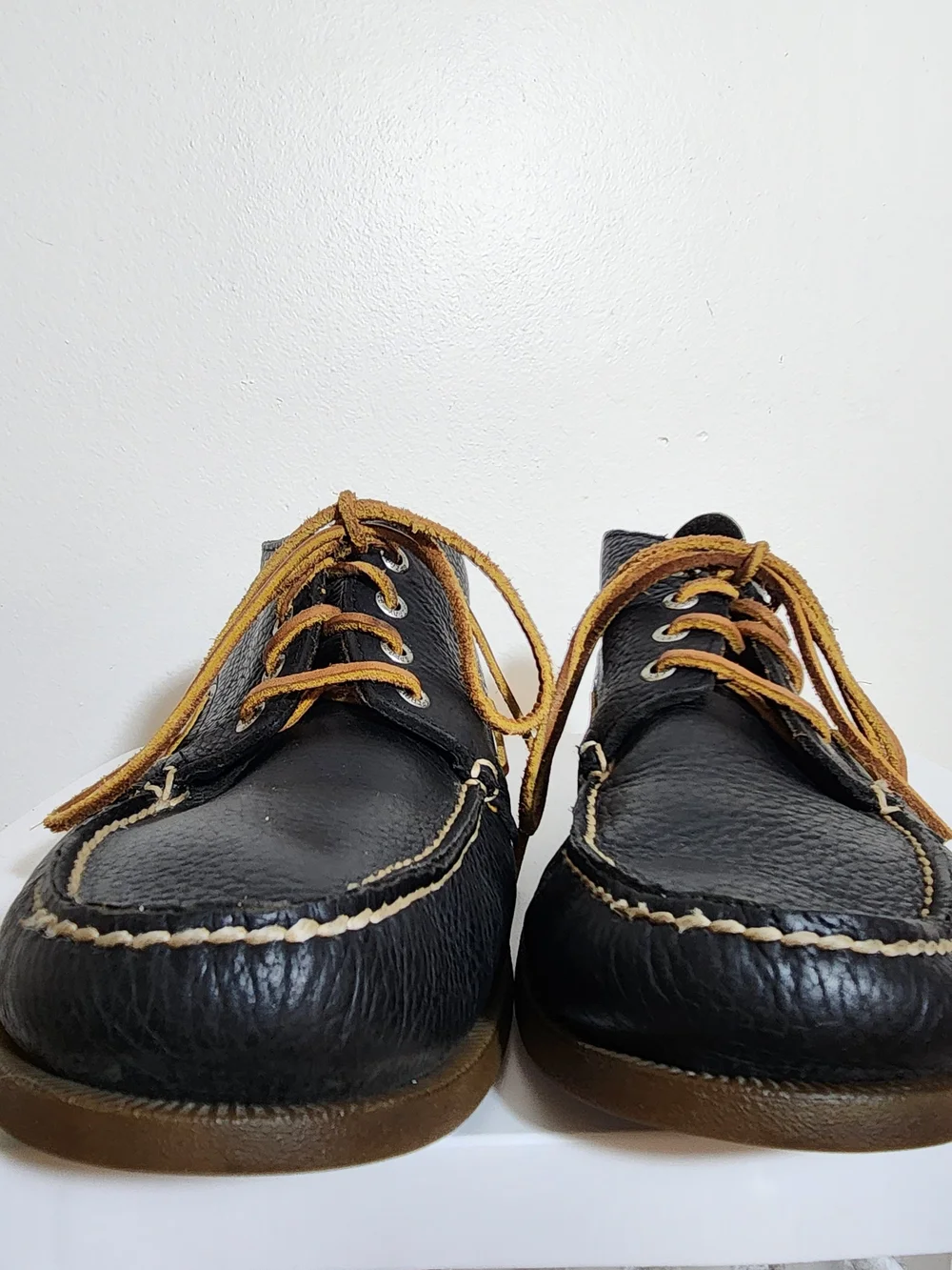 Sperry Mens Black Leather Lace-up Chukka Boots Size 13